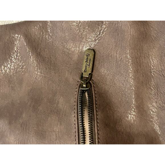 Darcy Marks London Coffee Taupe Brown Handbag Hobo Bag Bohemian Whymsical - Picture 11 of 16